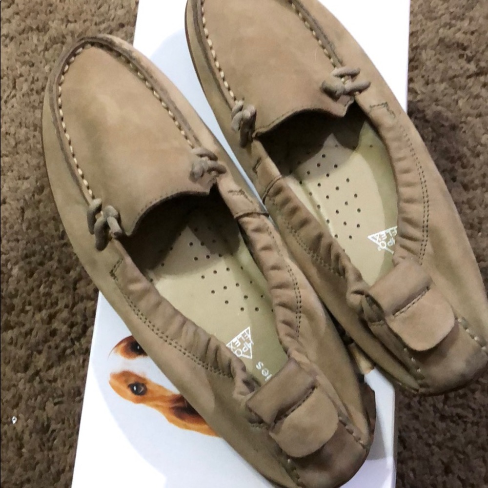 Tan loafers